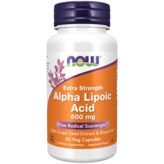 【含税直邮】NOW 诺奥 补充剂，Alpha Lipoic Acid 600 毫克 60粒