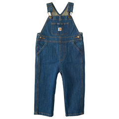 Carhartt 男童洗水牛仔背带裤  中度洗水  3T US