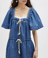 Free People County Line 牛仔连体工装裤