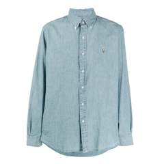 POLO RALPH LAUREN 拉夫劳伦logo刺绣青年布衬衫