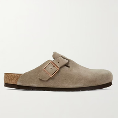 BIRKENSTOCK 勃肯 Boston 绒面平底鞋
