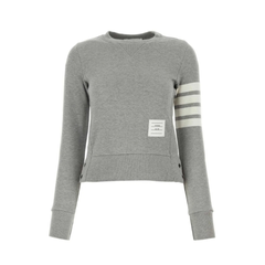 Thom Browne 经典 4 条纹圆领套头衫