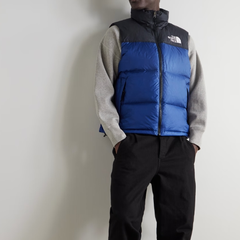 THE NORTH FACE 北面 1996 Retro Nuptse 蓝色羽绒马甲
