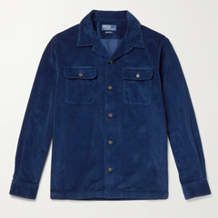 POLO RALPH LAUREN 拉夫劳伦蓝色灯芯绒衬衫
